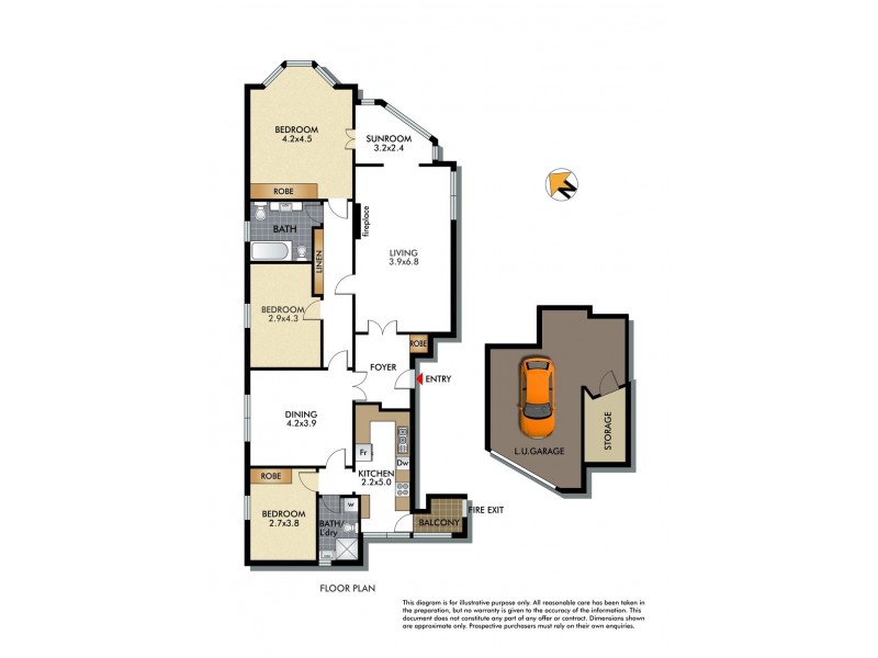 3/91 Drumalbyn Road, Bellevue Hill NSW 2023 Floorplan