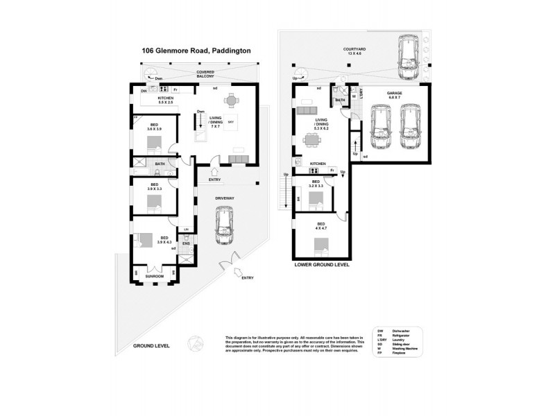 106 Glenmore Road, Paddington NSW 2021 Floorplan