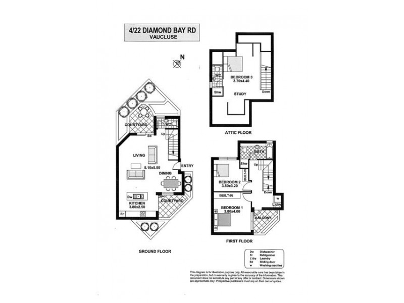 4/22 Diamond Bay Road, Vaucluse NSW 2030 Floorplan