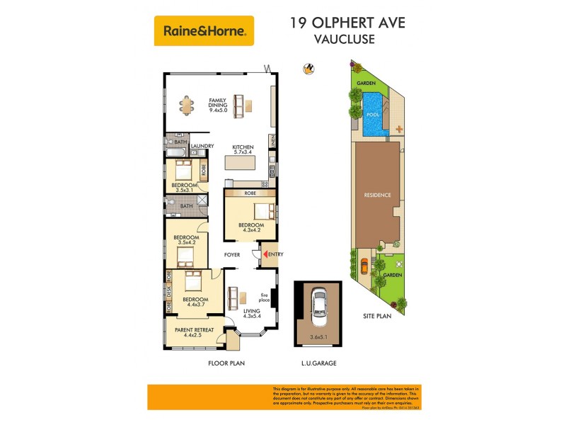 19 Olphert Avenue, Vaucluse NSW 2030 Floorplan