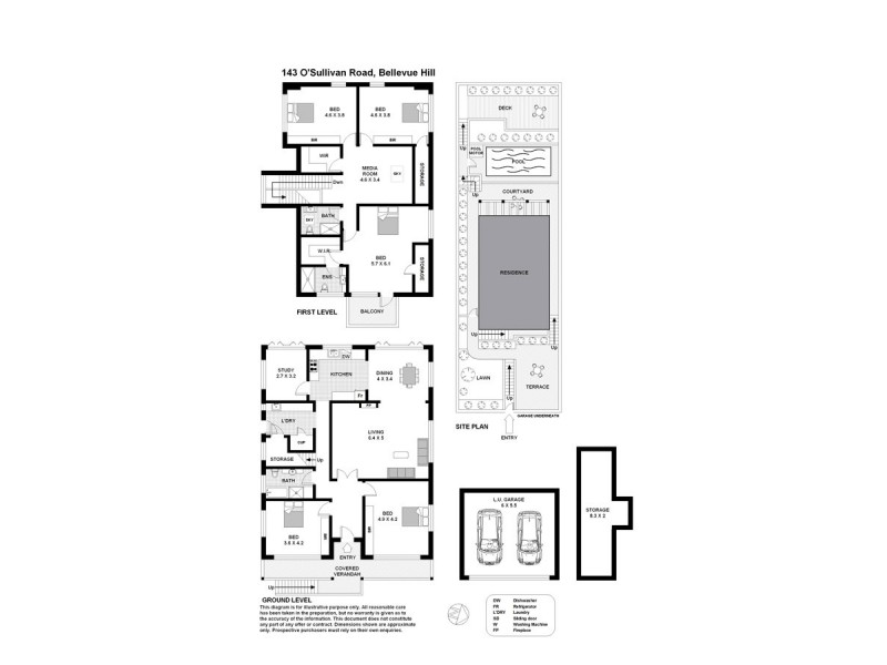 143 O’Sullivan Road, Bellevue Hill NSW 2023 Floorplan