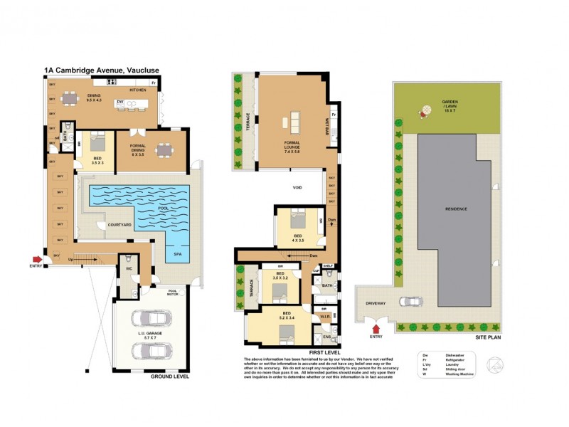 1A Cambridge Avenue, Vaucluse NSW 2030 Floorplan