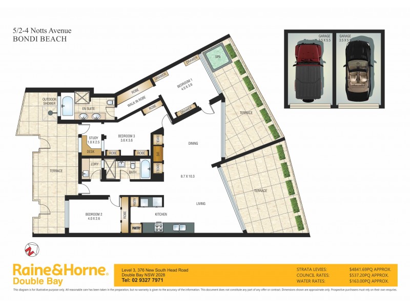 4and5/2-4 Notts Avenue, Bondi Beach NSW 2026 Floorplan