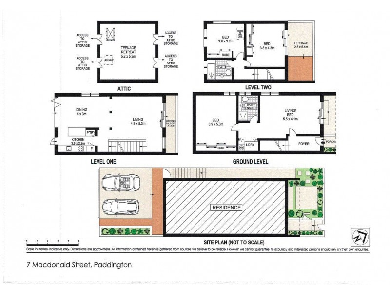 7 Macdonald Street, Paddington NSW 2021 Floorplan