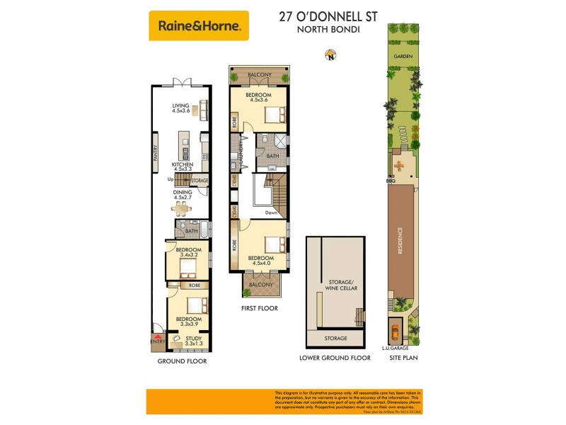27 O’Donnell Street, North Bondi NSW 2026 Floorplan