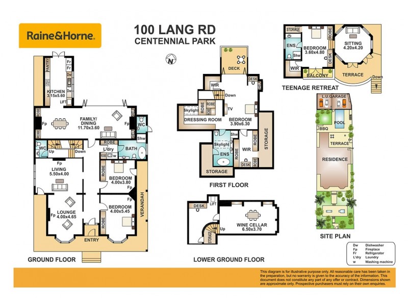 100 Lang Road, Centennial Park NSW 2021 Floorplan
