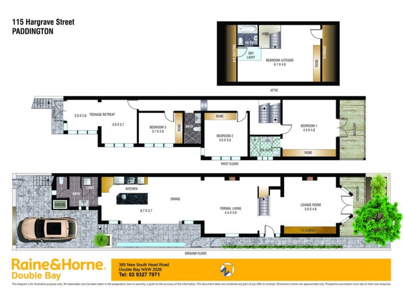 115 Hargrave Street, Paddington NSW 2021 Floorplan