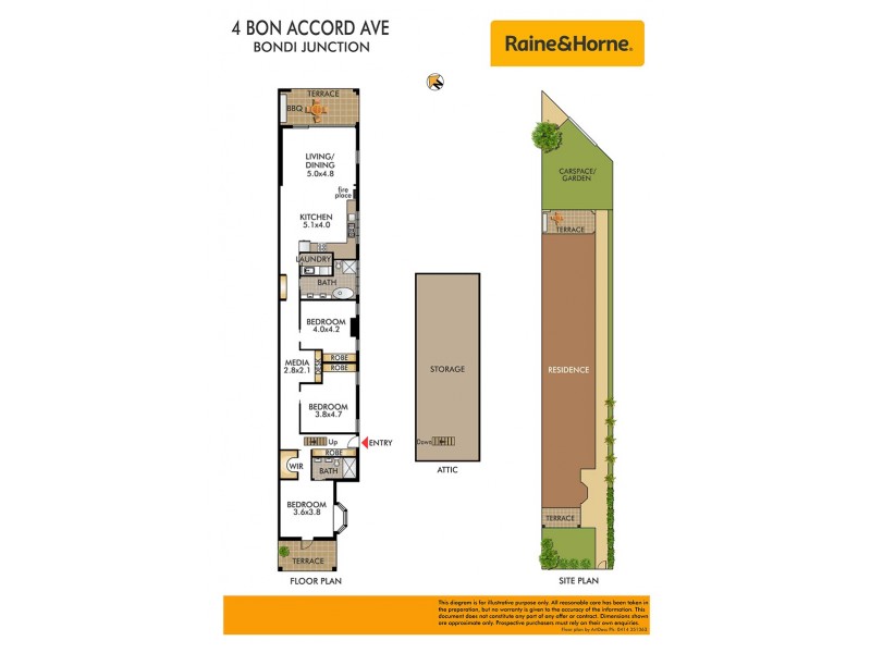 4 Bon Accord Avenue, Bondi Junction NSW 2022 Floorplan
