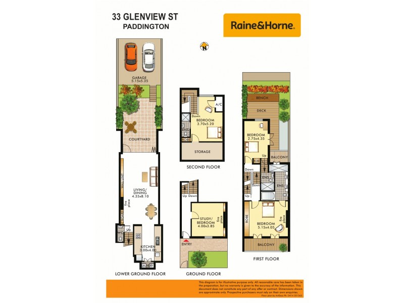 33 Glenview Street, Paddington NSW 2021 Floorplan