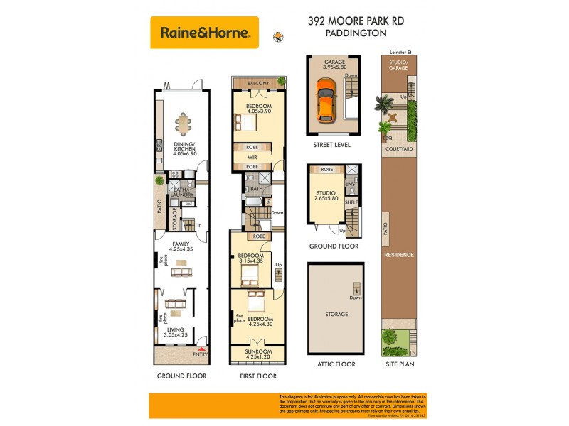 392 Moore Park Road, Paddington NSW 2021 Floorplan