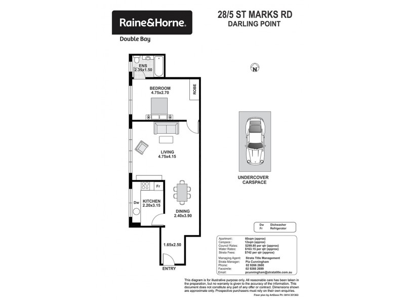 28/5 St Marks Road, Darling Point NSW 2027 Floorplan