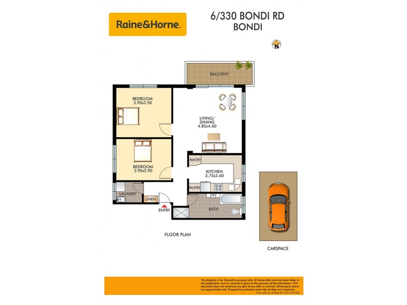 6/330 Bondi Road, Bondi Beach NSW 2026 Floorplan
