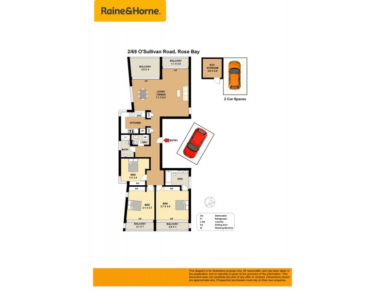 2/69 O’Sullivan Road, Rose Bay NSW 2029 Floorplan