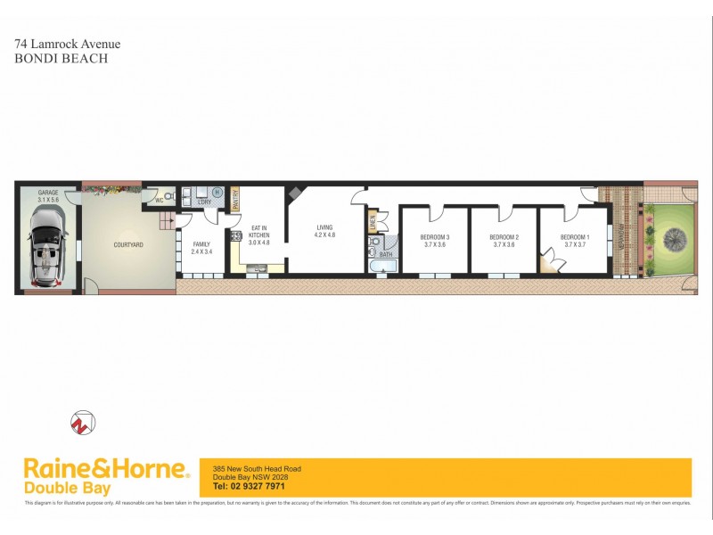 74 Lamrock Avenue, Bondi Beach NSW 2026 Floorplan