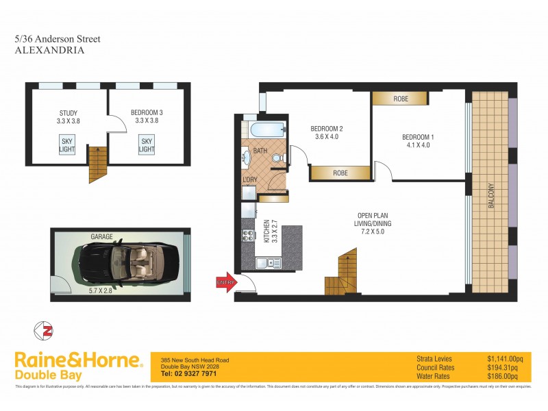 5/36 Anderson Street, Alexandria NSW 2015 Floorplan