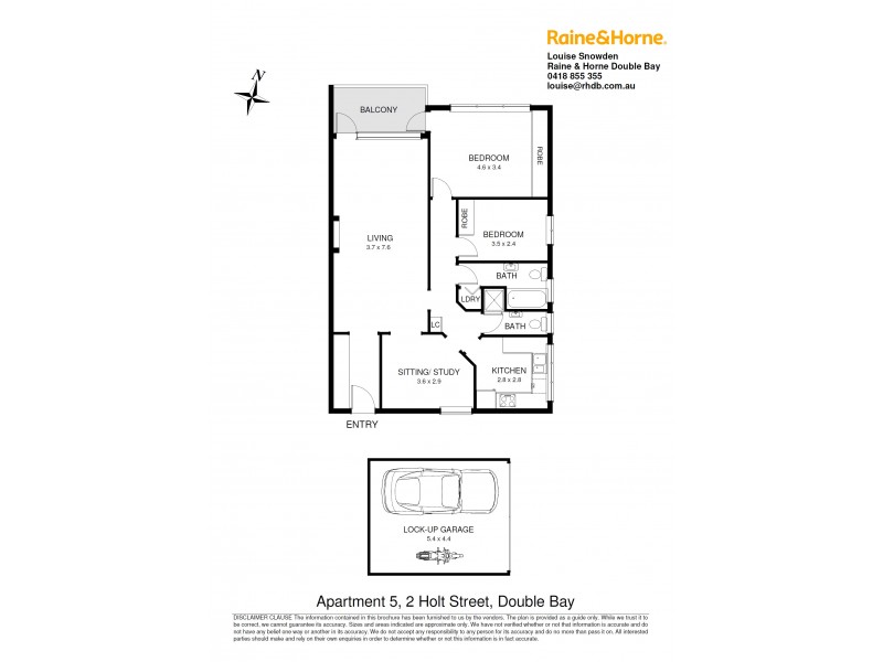 5/2 Holt Street, Double Bay NSW 2028 Floorplan