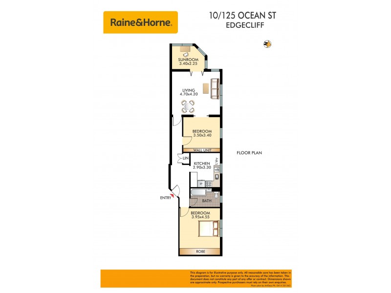 10/125 Ocean Street, Edgecliff NSW 2027 Floorplan