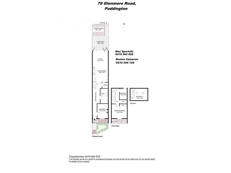 79 Glenmore Road, Paddington NSW 2021 Floorplan