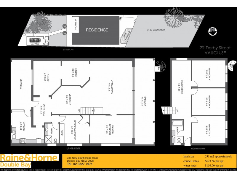 22 Derby Street, Vaucluse NSW 2030 Floorplan