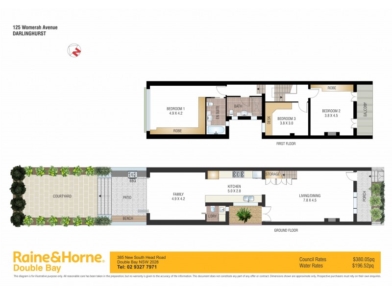 125 Womerah Avenue, Darlinghurst NSW 2010 Floorplan