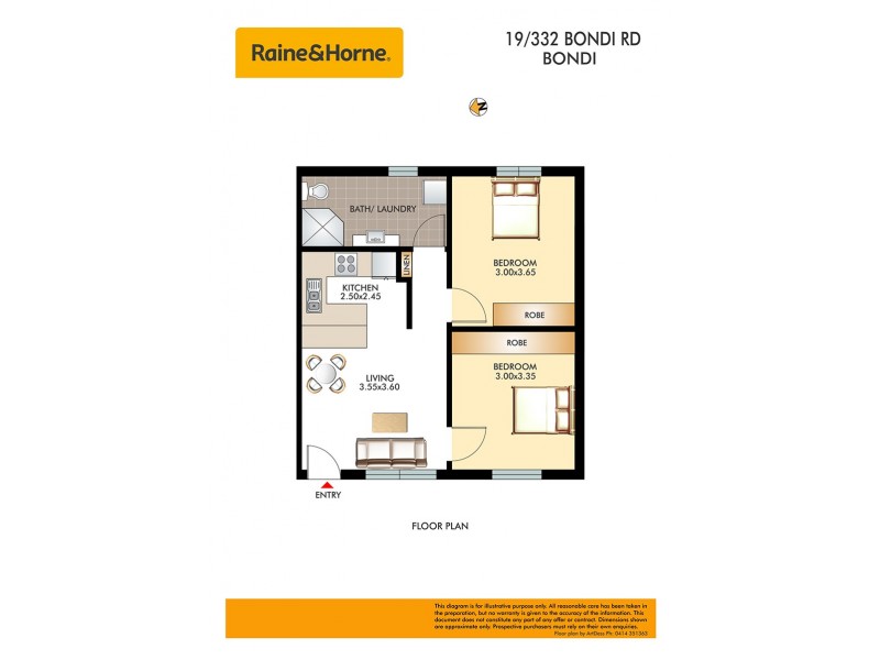 19/332 Bondi Road, Bondi NSW 2026 Floorplan