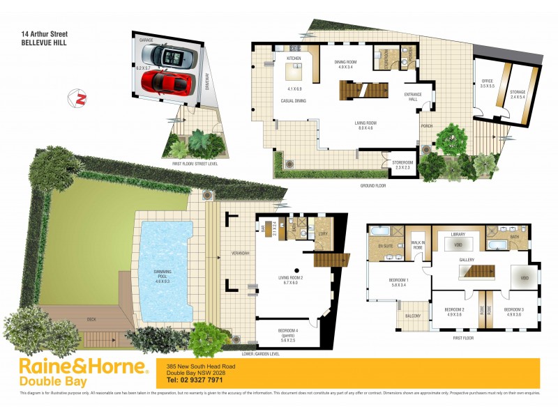 14 Arthur Street, Bellevue Hill NSW 2023 Floorplan