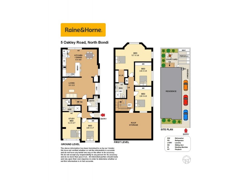 5 Oakley Road, North Bondi NSW 2026 Floorplan