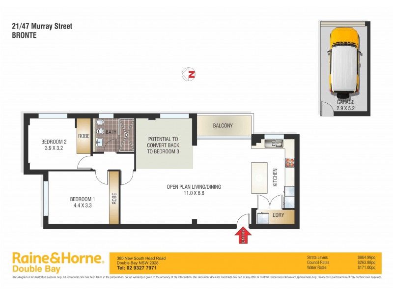21/47 Murray Street, Bronte NSW 2024 Floorplan
