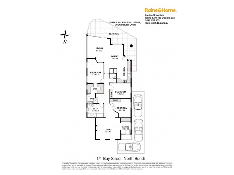 1/1 Bay Street, North Bondi NSW 2026 Floorplan