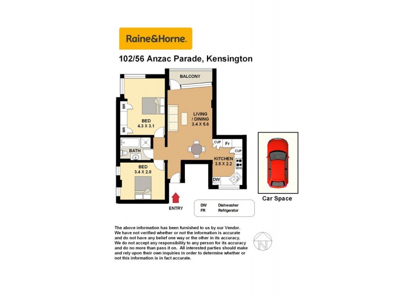 102/56-62 Anzac Parade, Kensington NSW 2033 Floorplan