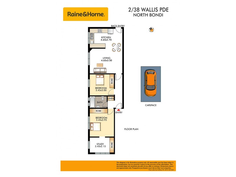 2/38 Wallis Parade, North Bondi NSW 2026 Floorplan