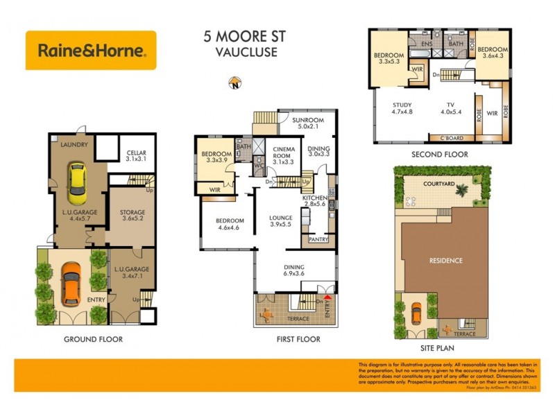 5 Moore Street, Vaucluse NSW 2030 Floorplan