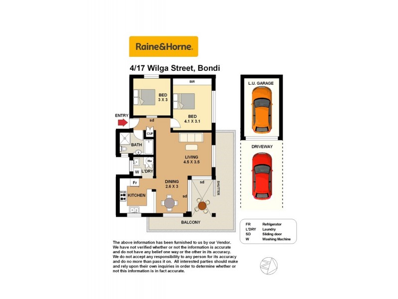 4/17 Wilga Street, Bondi NSW 2026 Floorplan