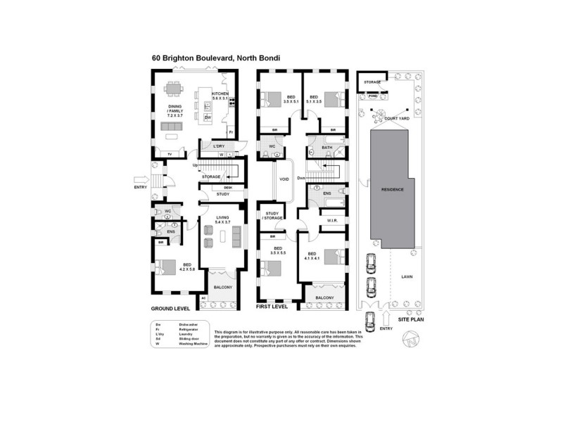 60 Brighton Boulevard, North Bondi NSW 2026 Floorplan