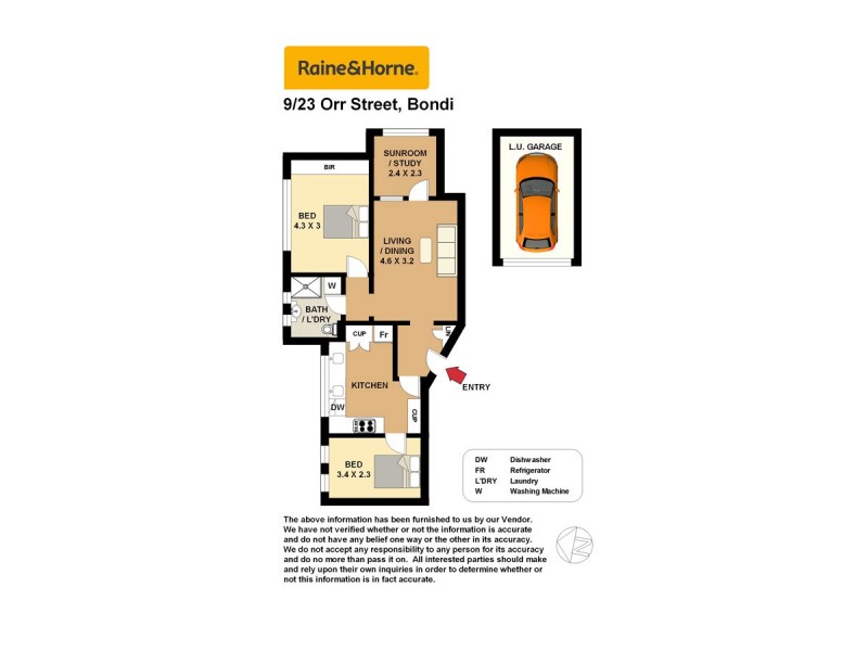 9/23 Orr Street, Bondi NSW 2026 Floorplan