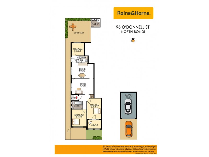 96 O’Donnell Street, North Bondi NSW 2026 Floorplan