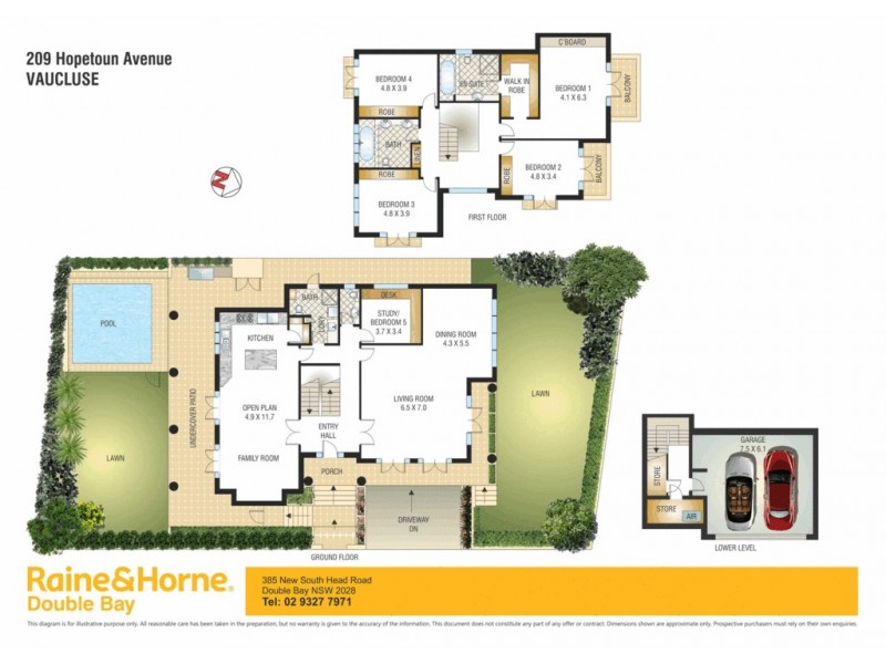 209 Hopetoun Avenue, Vaucluse NSW 2030 Floorplan