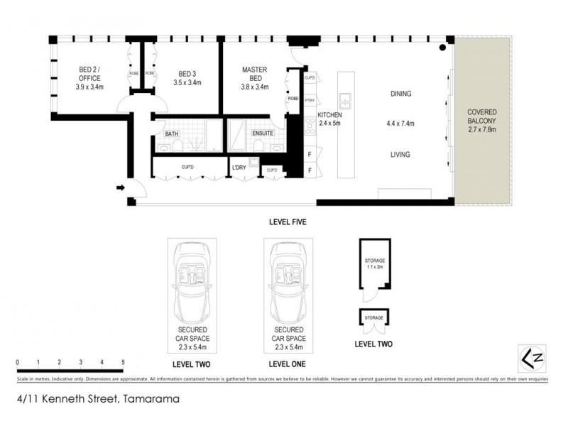 4/11 Kenneth Street, Tamarama NSW 2026 Floorplan