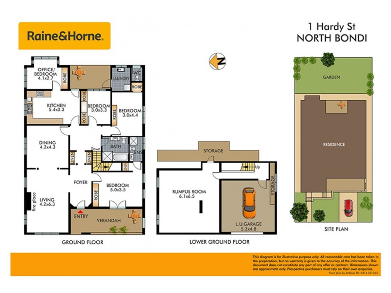 1 Hardy Street, North Bondi NSW 2026 Floorplan