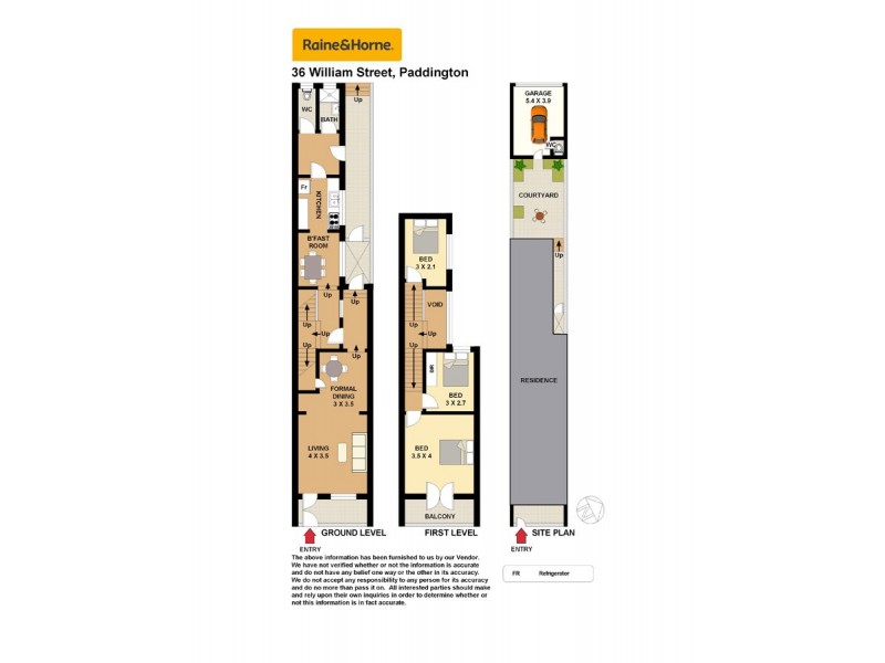 36 William Street, Paddington NSW 2021 Floorplan
