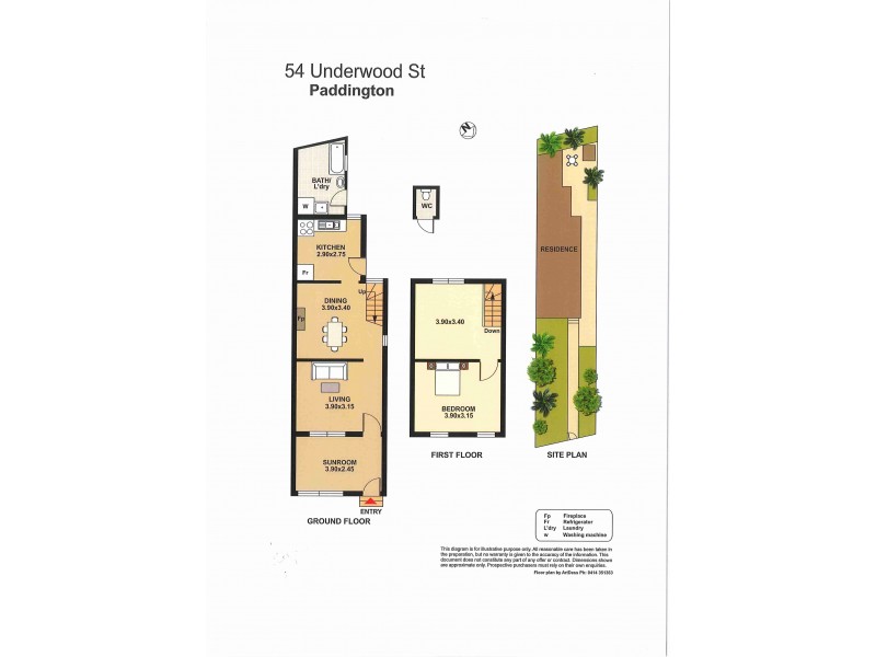 54 Underwood Street, Paddington NSW 2021 Floorplan