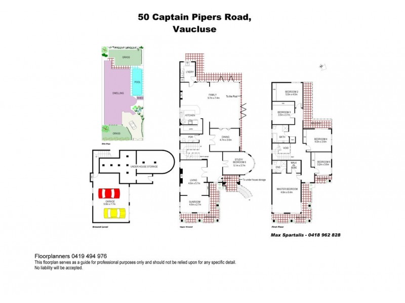 50 Captain Pipers Road, Vaucluse NSW 2030 Floorplan