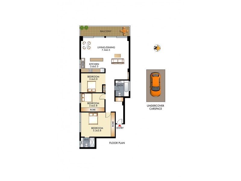 15/52 Darling Point Road, Darling Point NSW 2027 Floorplan