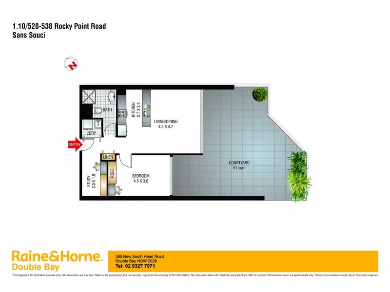 1.10/528-538 Rocky Point Road, Sans Souci NSW 2219 Floorplan