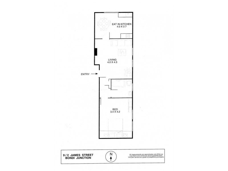 9/2 James Street, Bondi Junction NSW 2022 Floorplan