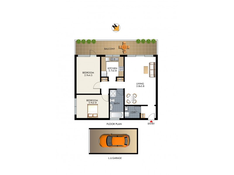 2/17-23 Wallis Parade, North Bondi NSW 2026 Floorplan