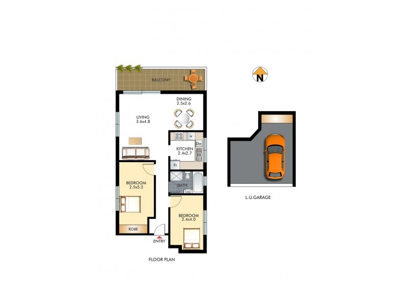 1/78 O’Brien Street, Bondi Beach NSW 2026 Floorplan
