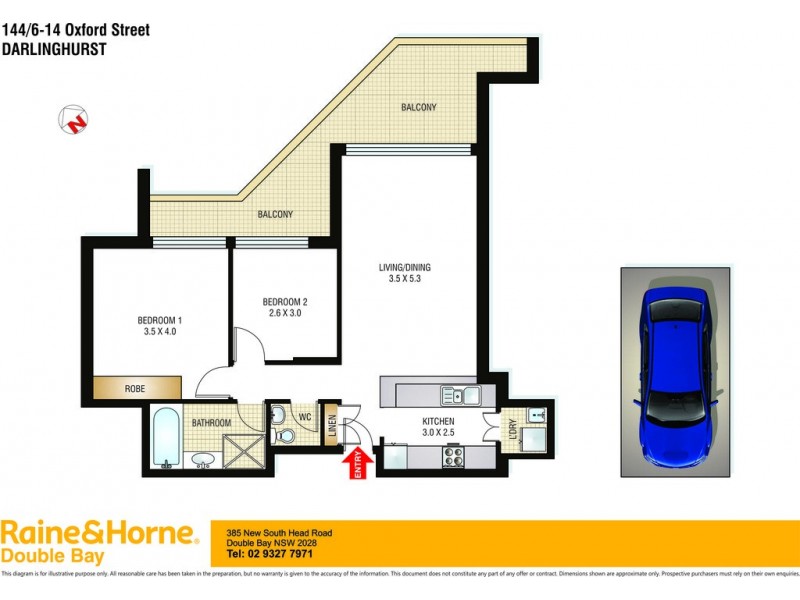 144/6-16 Oxford Street, Darlinghurst NSW 2010 Floorplan
