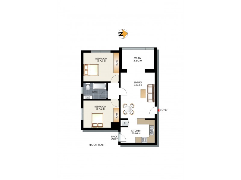 6/15 Wellington Street, Bondi NSW 2026 Floorplan
