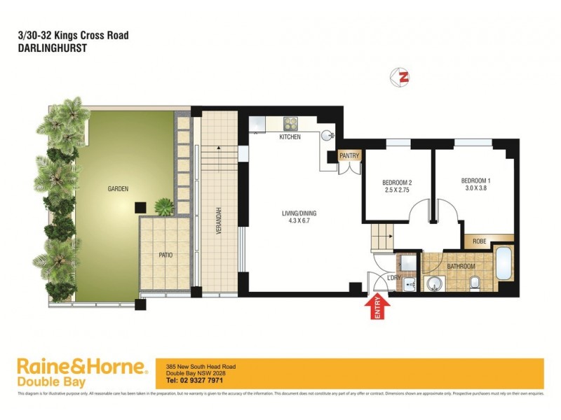 3/30-32 Kings Cross Road, Potts Point NSW 2011 Floorplan